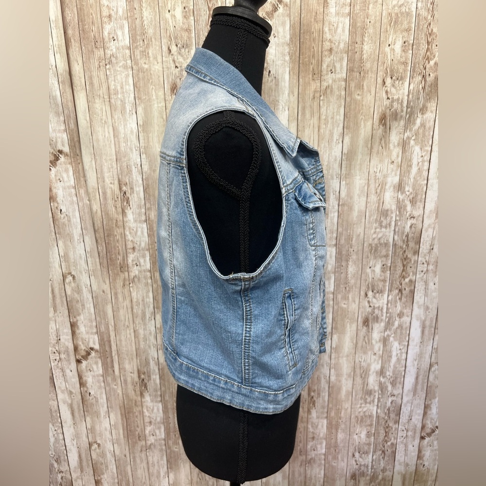 Earl Jeans‎ Light Blue Denim Vest - Picture 4 of 7
